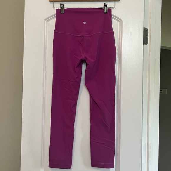 Lululemon Align High-Rise Crop 23” *Double Lined – Vivid Plum Size 4 – Rare - Picture 7 of 10
